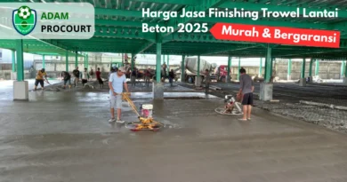 Harga Jasa Finishing Trowel Lantai Beton 2025